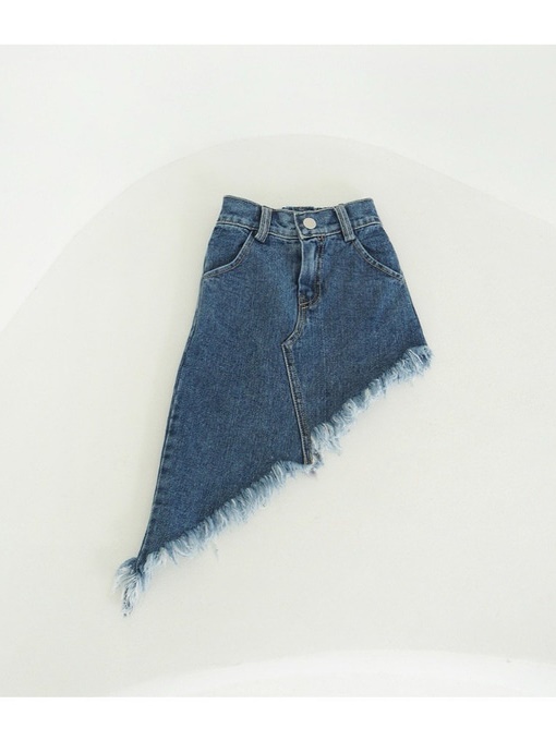 Unbalance Denim Skirt
