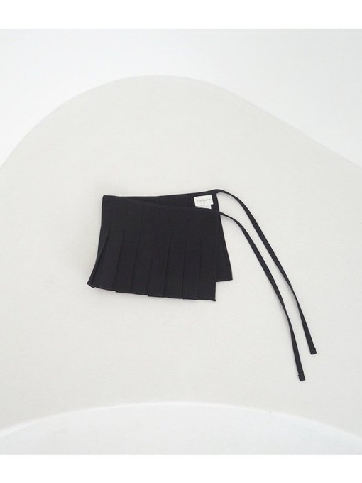 Pleats Wrap Skirt