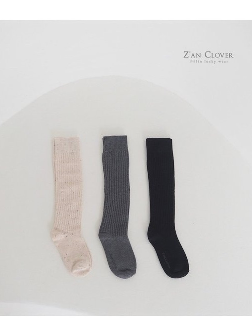 Plain Over Knee Socks (set of 3)
