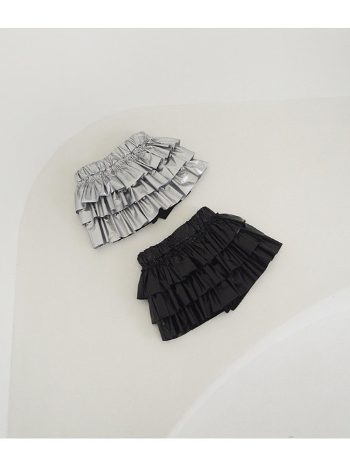 Leather Cancan Skirt
