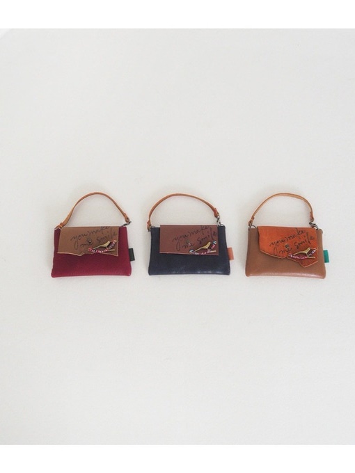 Leather Key Ring Mini Bag