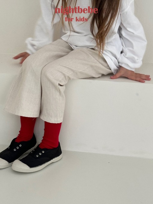 Bon Jour Stripe Jogger Pants