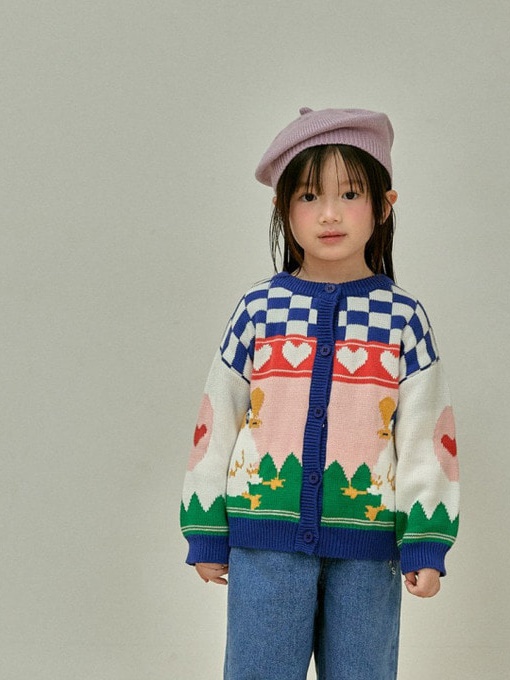 Chess Duck Cardigan