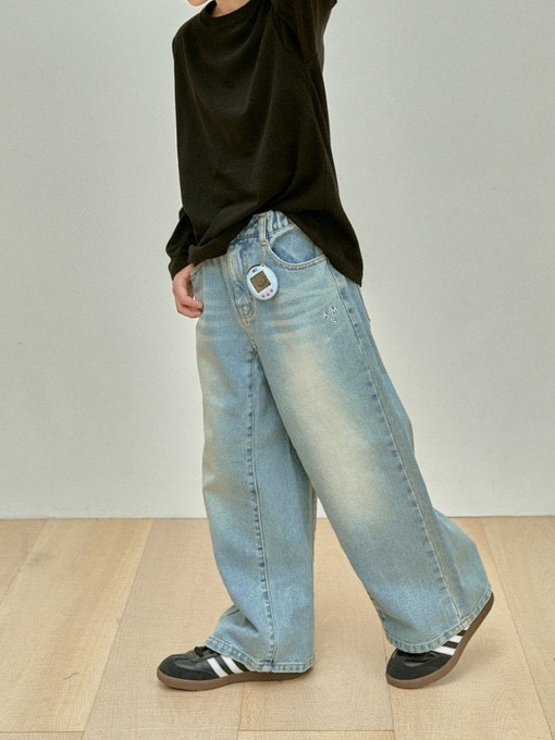 Denim Wide Pants