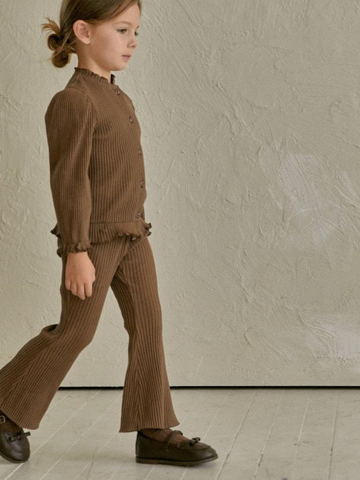 Rib Bootscut Pants