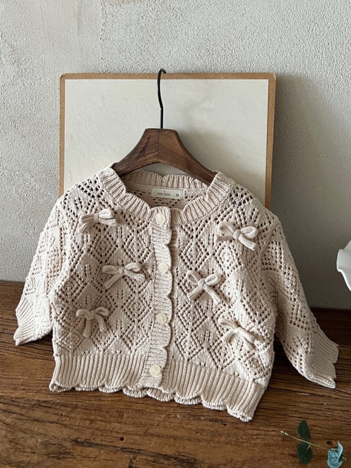 Ribbon Knit Cardigan