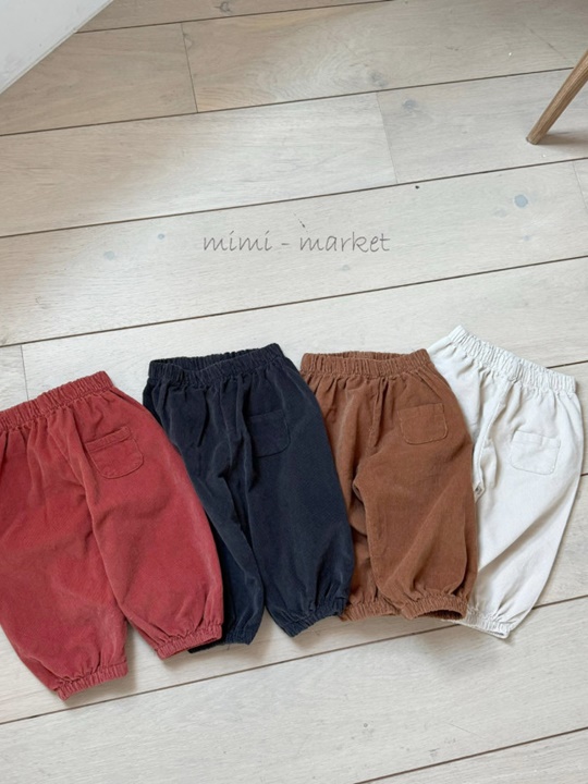 Corduroy Pocket Pants