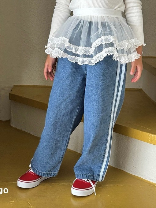 Line Denim Pants