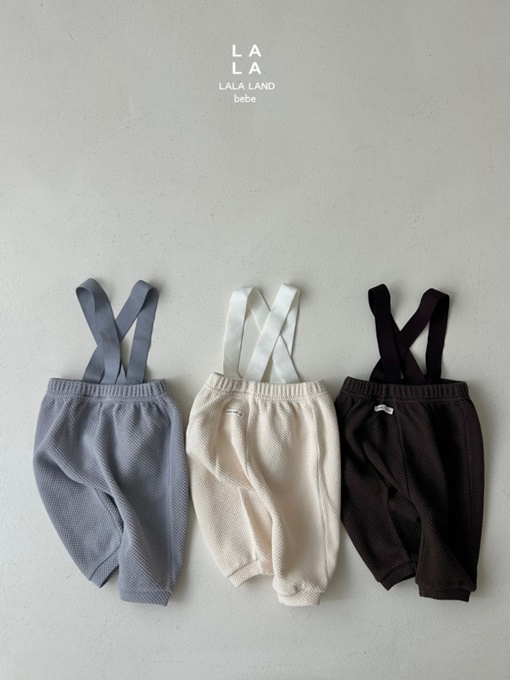 Bebe Popcorn Suspender Pants