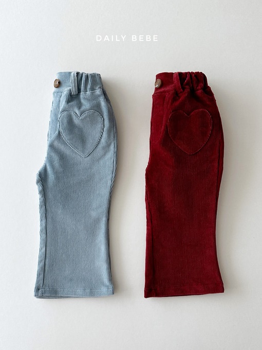 Heart Corduroy Pants