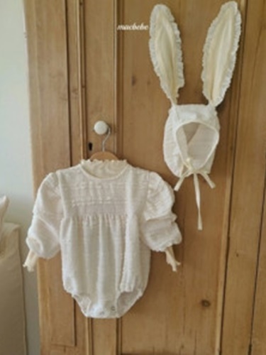 Rabbit Bodysuit with Bonnet