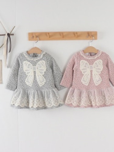 Small Flower Big Ribbon Dress