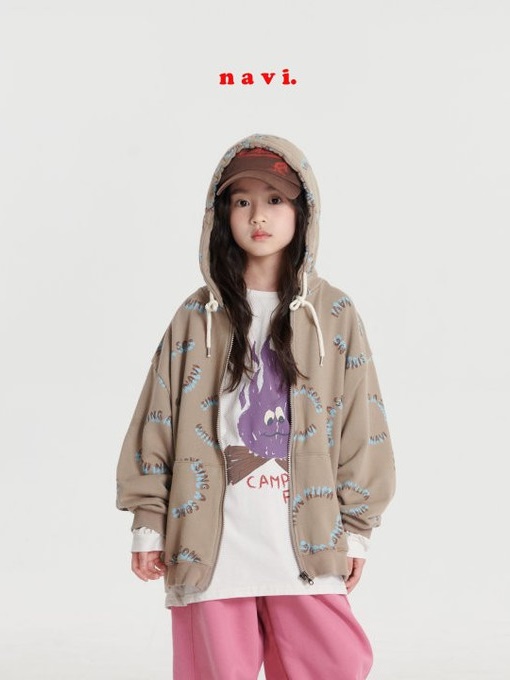 Circle Hood Zip-up Jacket