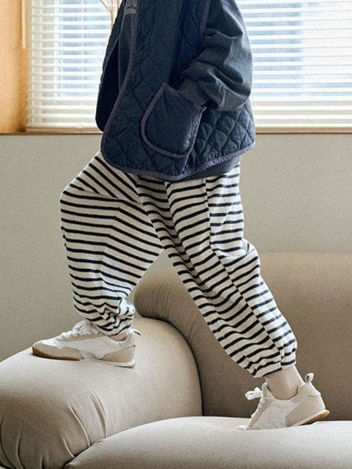 Waffle Stripe Pants