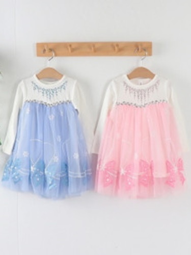 Ribbon Cape Elsa Dress