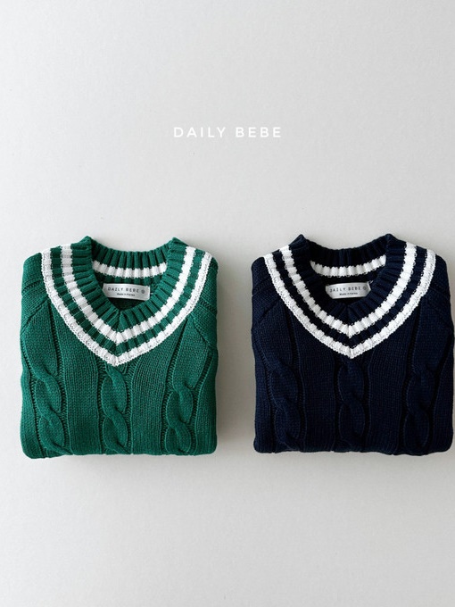 V Neck Knit Sweater