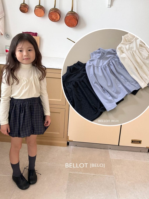 Lulu Shirring Turtleneck Tee