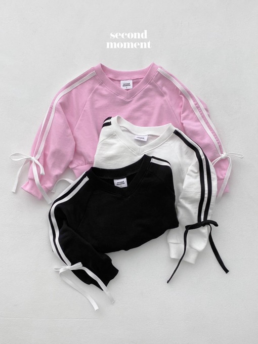 Ribbon Tape Sweatshirts