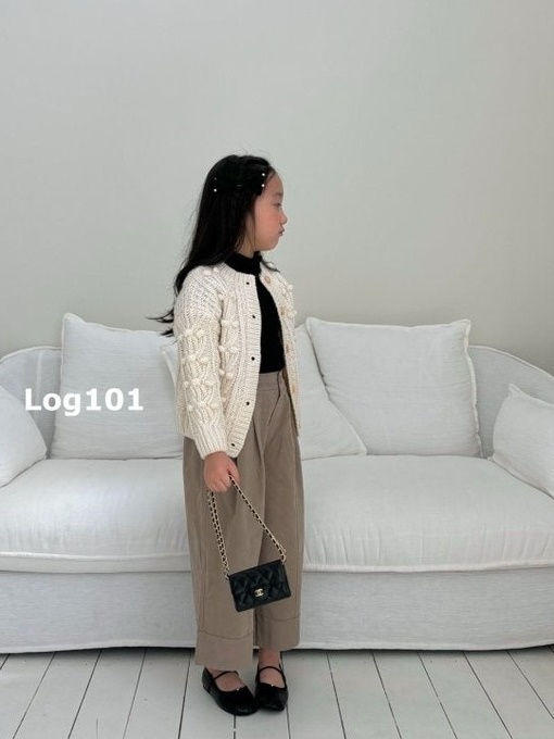 Pompom Knit Cardigan