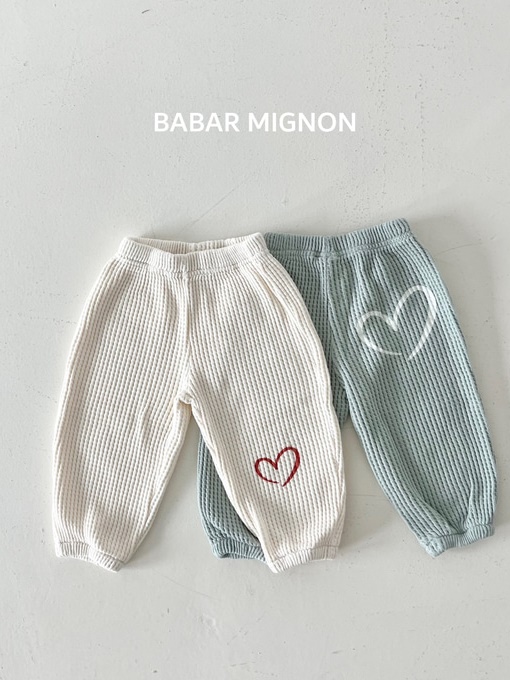 Heart Waffle Jogger Pants