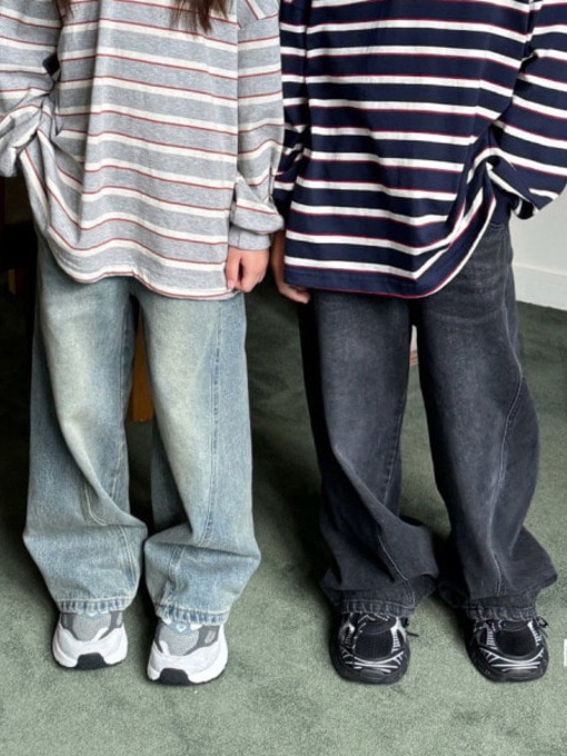 Y2K Diagonal Denim Pants