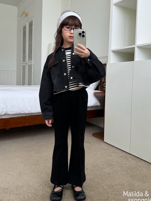 Pintuck Span Bootscut Pants