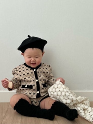 Ribbon Cardigan Set