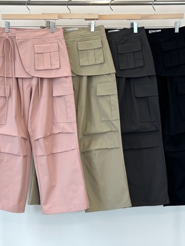 Wrap Skirt Cargo Pants