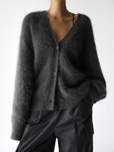 Angora Knit Cardigan