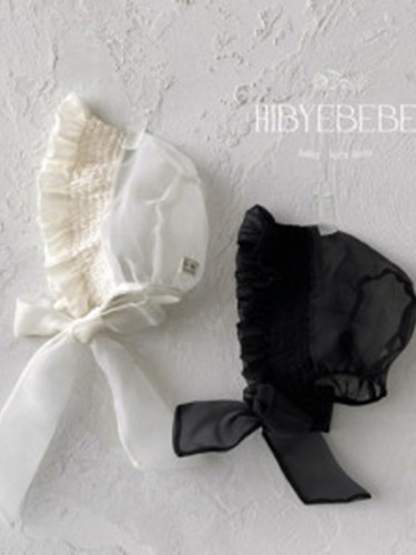 Organza Smocked Bonnet