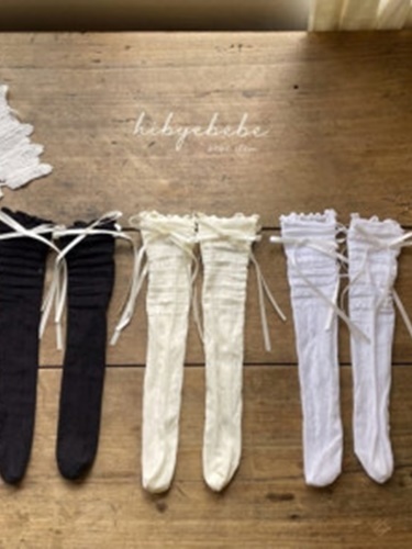 Ballerina Ribbon Knee Socks