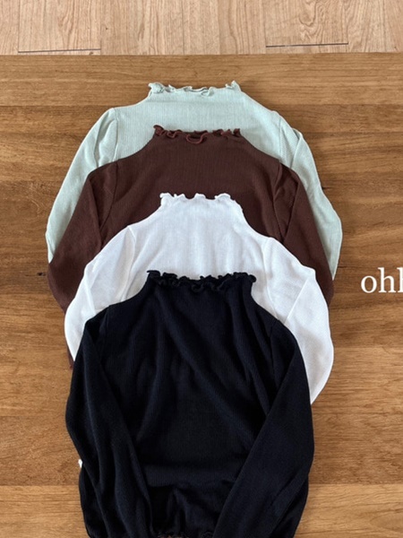 Dove Rib Half Turtleneck Tee