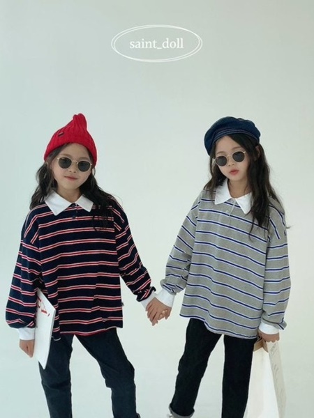 Colored Collar Sweatshirts