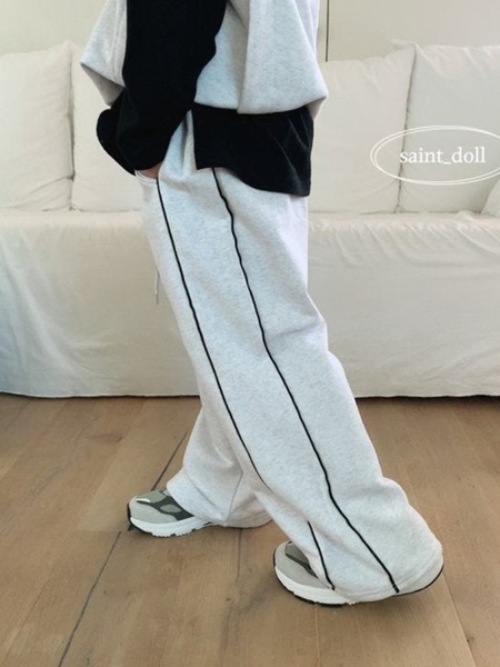 Piping Wide Pants