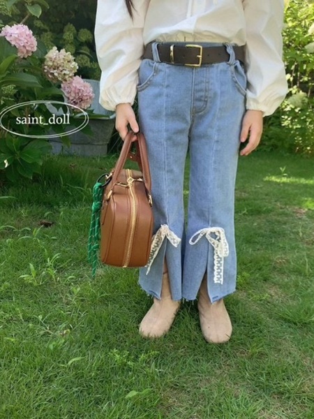 Ribbon Bootscut Pants
