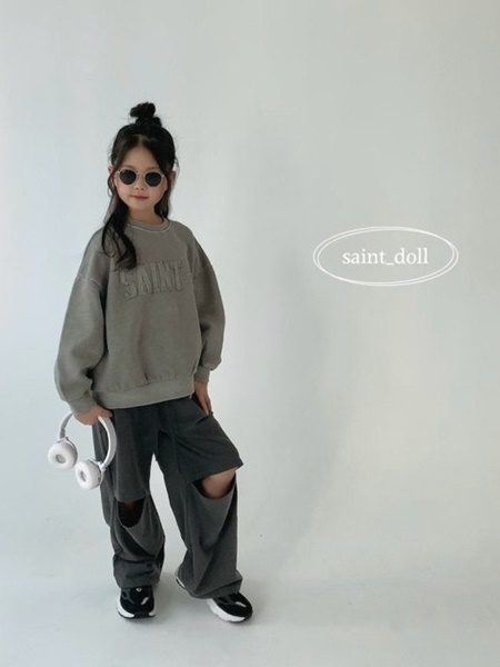 Pigment Slit Wide Pants with Mom