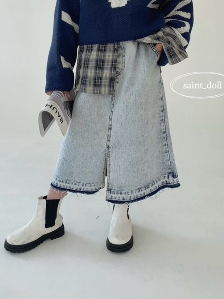 Snow Long Skirt with Mom