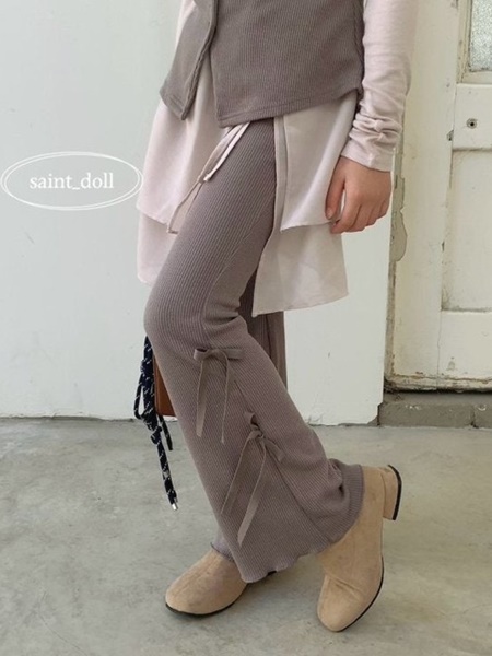 Ribbon Bootscut Pants