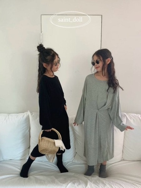 Soft Button One-piece with Mom