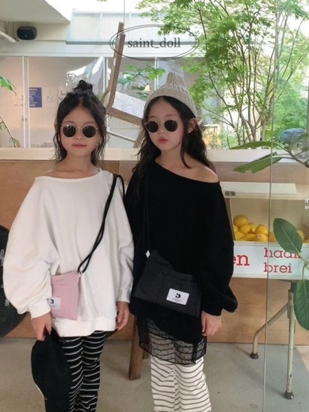 Boatneck Loose Neck Sweatshirts with Mom