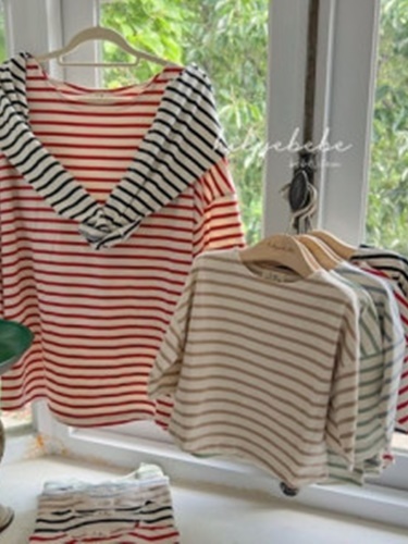 Mom Joy Stripe Tee