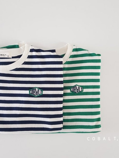Embroidery Stripe Tee