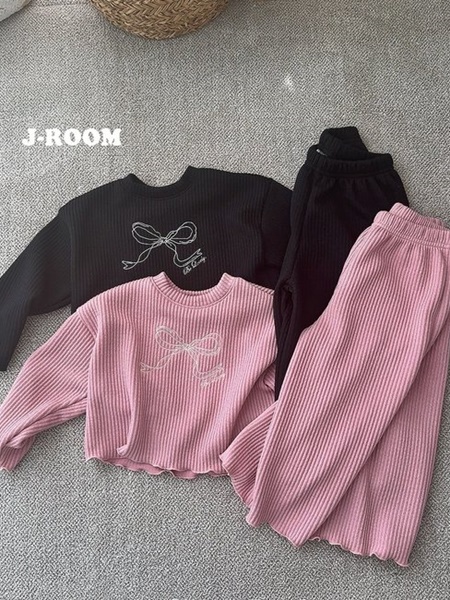 Ribbon Rib Top Bottom Set