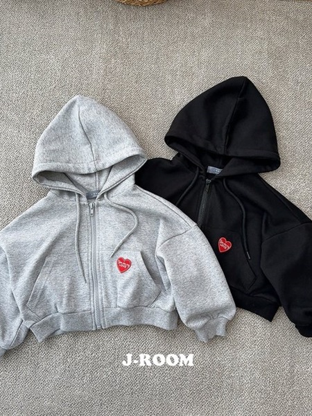 Wapen Crop Hood Zip-up