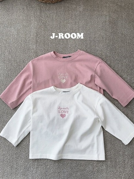 Heart Embroidery Midi Tee