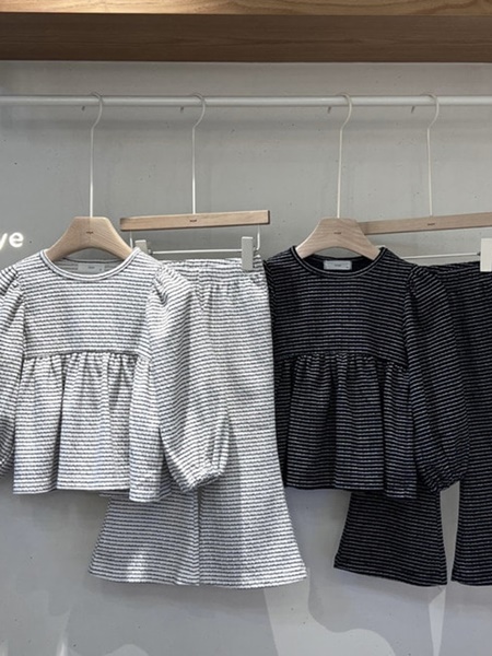Bella Stripe Top Bottom Set