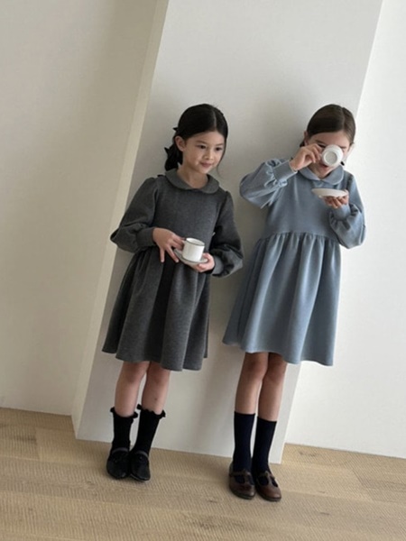 Puff Collar One-piece