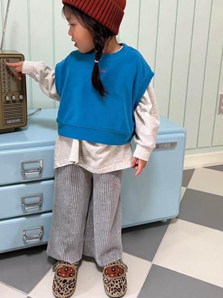 Veloure Rib Pants with Mom