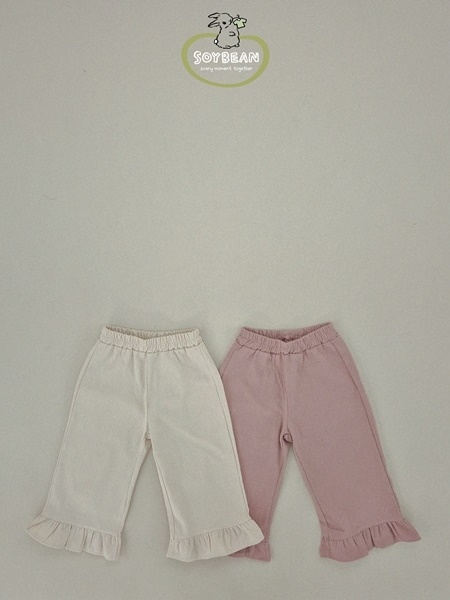 Bottom Frill Cotton Pants