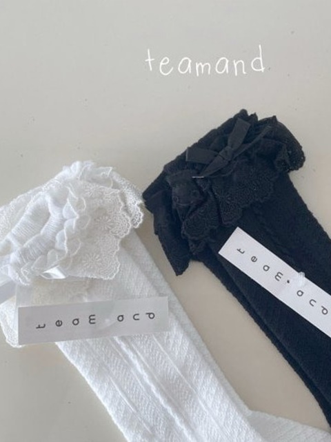 Double Lace Knee Socks (set of 2)